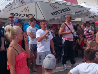 В Одессе прошел первый открытый турнир по пляжной борьбе