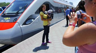 Почти классика: Прибытие поезда (фото)