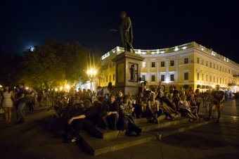 На Потемкинской показывали «Шантаж» Хичкока