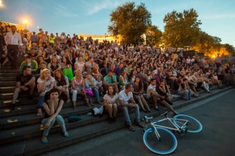 На Потемкинской показывали «Шантаж» Хичкока