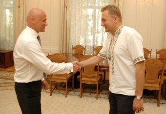 Мэр Одессы Геннадий Труханов встретился с мэром Львова Андреем Садовым