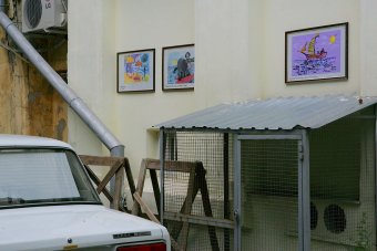 В Одесском дворике открылась выставка детского рисунка (фото)