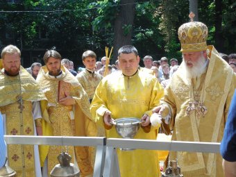 Митрополит Агафангел освятил храм на территории горбольницы № 3 (фото)