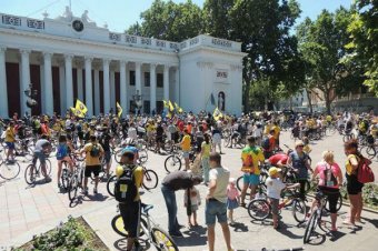 Вместо велопробега, одессит оказался в милиции
