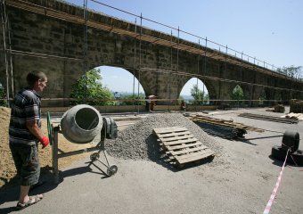 В парке Шевченко реставрируют бывший городской карантин
