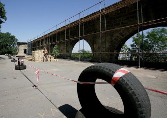 В парке Шевченко реставрируют бывший городской карантин