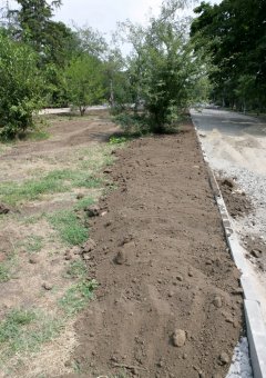 Благоустройство парка Победы завершится ко Дню города (фото)