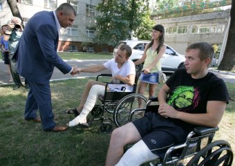 Визит и.о. начальника Главного управления Миндоходов в Одесской области Игоря Сингаевского в 411 военный госпиталь