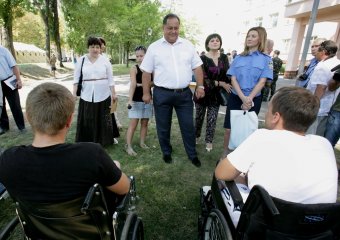 Визит и.о. начальника Главного управления Миндоходов в Одесской области Игоря Сингаевского в 411 военный госпиталь