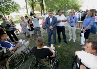 Визит и.о. начальника Главного управления Миндоходов в Одесской области Игоря Сингаевского в 411 военный госпиталь