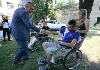 Визит и.о. начальника Главного управления Миндоходов в Одесской области Игоря Сингаевского в 411 военный госпиталь