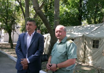 Визит и.о. начальника Главного управления Миндоходов в Одесской области Игоря Сингаевского в 411 военный госпиталь