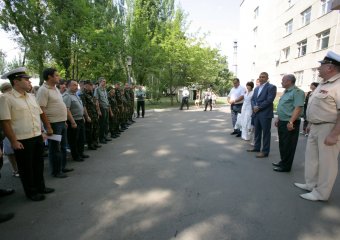 Визит и.о. начальника Главного управления Миндоходов в Одесской области Игоря Сингаевского в 411 военный госпиталь