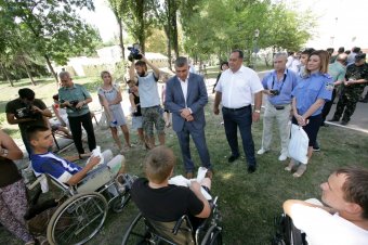 Визит и.о. начальника Главного управления Миндоходов в Одесской области Игоря Сингаевского в 411 военный госпиталь