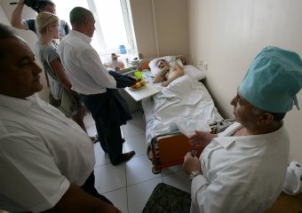 Визит и.о. начальника Главного управления Миндоходов в Одесской области Игоря Сингаевского в 411 военный госпиталь