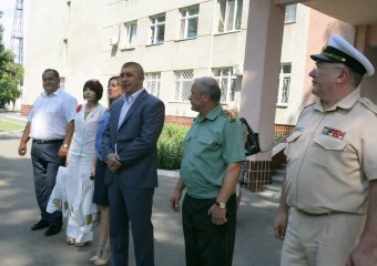 Визит и.о. начальника Главного управления Миндоходов в Одесской области Игоря Сингаевского в 411 военный госпиталь