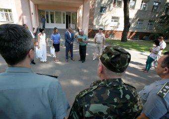 Визит и.о. начальника Главного управления Миндоходов в Одесской области Игоря Сингаевского в 411 военный госпиталь