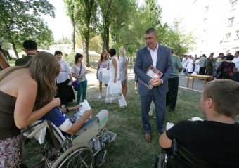 Визит и.о. начальника Главного управления Миндоходов в Одесской области Игоря Сингаевского в 411 военный госпиталь