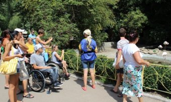 Дети-переселенцы из восточной Украины и АР Крым посетили Одесский зоопарк
