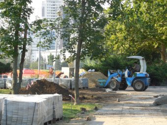 Реконструкция в Парке Победы идёт полным ходом