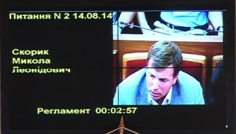 Николай Скорик о выборах главы облсовета: Цинизм, вранье и лицемерие