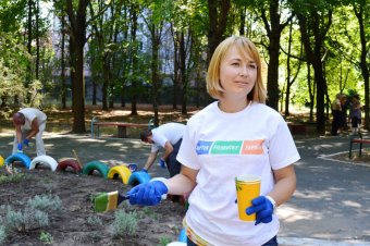 Субботник в Одесской спец.школе-интернате №93
