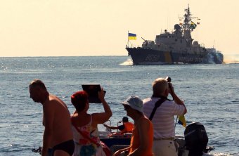 В акватории Одессы военные корабли (фото)