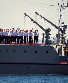В акватории Одессы военные корабли (фото)