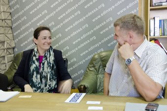 Представители ОБСЕ встретились с председателем общественной организации "Единая Одесса"