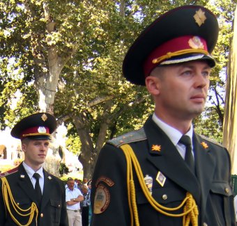 Торжественная церемония поднятия Государственного Флага Украины