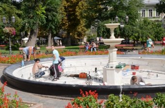 2 сентября в Горсаду будет звучать восстановленный фонтан