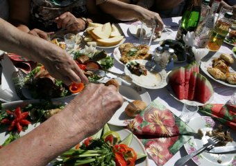 В знаменитом одесском дворике прошла свадьба (фото)
