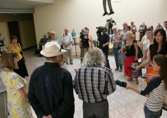«Главный папа Карло» Украины открыл уникальную кукольную композицию в Одессе (фото)