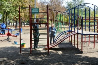 Одесские власти отчитываются о реконструкции сквера Партизанской славы (фото)