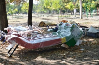 Одесские власти отчитываются о реконструкции сквера Партизанской славы (фото)