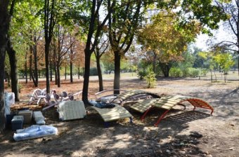 Одесские власти отчитываются о реконструкции сквера Партизанской славы (фото)