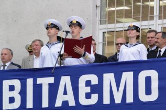 Посвящение в курсанты Одесской морской академии состоялось