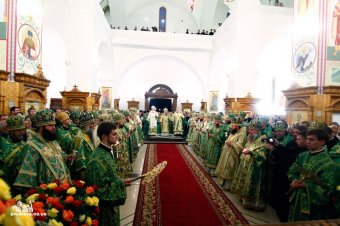 Митрополит Киевский и всея Украины Онуфрий совершил всенощное бдение в Свято-Успенском патриаршем Одесском мужском монастыре (фото)