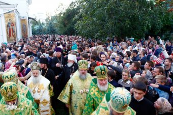 Митрополит Киевский и всея Украины Онуфрий совершил всенощное бдение в Свято-Успенском патриаршем Одесском мужском монастыре (фото)