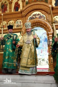 Митрополит Киевский и всея Украины Онуфрий совершил всенощное бдение в Свято-Успенском патриаршем Одесском мужском монастыре (фото)