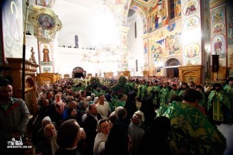 Митрополит Киевский и всея Украины Онуфрий совершил всенощное бдение в Свято-Успенском патриаршем Одесском мужском монастыре (фото)