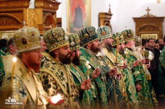 Митрополит Киевский и всея Украины Онуфрий совершил всенощное бдение в Свято-Успенском патриаршем Одесском мужском монастыре (фото)