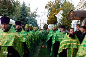 Митрополит Киевский и всея Украины Онуфрий совершил всенощное бдение в Свято-Успенском патриаршем Одесском мужском монастыре (фото)