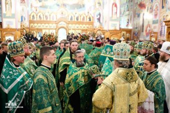 Митрополит Киевский и всея Украины Онуфрий совершил всенощное бдение в Свято-Успенском патриаршем Одесском мужском монастыре (фото)