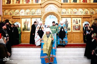 Митрополит Киевский и всея Украины Онуфрий совершил всенощное бдение в Свято-Успенском патриаршем Одесском мужском монастыре (фото)