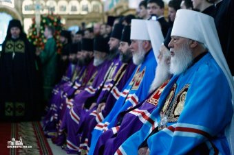 Митрополит Киевский и всея Украины Онуфрий совершил всенощное бдение в Свято-Успенском патриаршем Одесском мужском монастыре (фото)