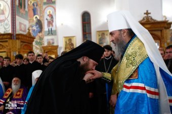 Митрополит Киевский и всея Украины Онуфрий совершил всенощное бдение в Свято-Успенском патриаршем Одесском мужском монастыре (фото)