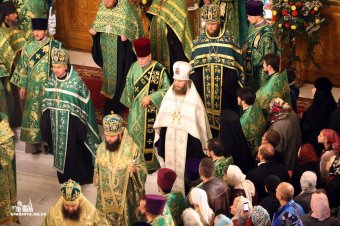 Митрополит Киевский и всея Украины Онуфрий совершил всенощное бдение в Свято-Успенском патриаршем Одесском мужском монастыре (фото)