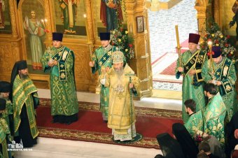 Митрополит Киевский и всея Украины Онуфрий совершил всенощное бдение в Свято-Успенском патриаршем Одесском мужском монастыре (фото)