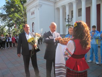 Мэр Одессы встретил национальную сборную Украины по тайскому боксу